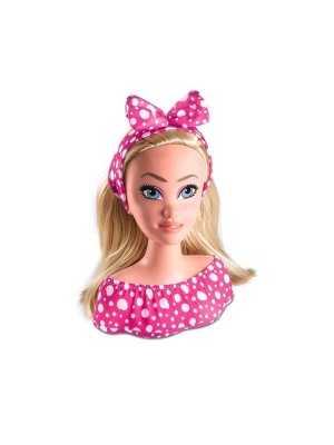 Boneca Cinty Styling Head Milk Cabeça para Penteados com Acessórios Infantil Brinquedo Educativo