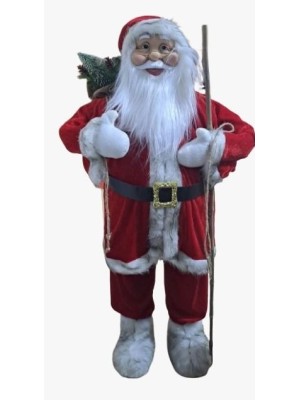 Papai Noel Nórdico Luxo 90cm Decoração Natalina Premium Elegante para Casa e Loja