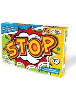 Jogo Stop 2 a 4 Jogadores – Brinquedo Educativo que Estimula Raciocínio, Criatividade e Memória