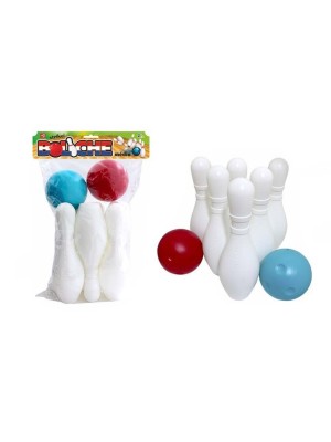 Boliche Médio Infantil – Kit com Pinos e Bola em Plástico Colorido para Crianças a Partir de 3 Anos