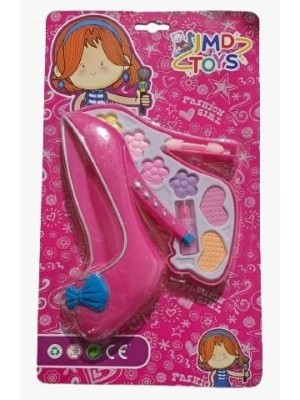 Kit Maquiagem Infantil em Formato de Sapato – Brinquedo Educativo e Lúdico para Crianças