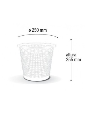 Cesto Telado 10 Litros Plástico Resistente para Escritório, Quarto e Banheiro – Leve, Compacto e Fácil de Limpar