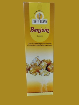 Incenso Benjoin c/25un Intimate – Aroma Doce e Relaxante com Resina Natural para Purificar Ambientes