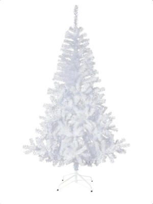 Árvore de Natal 180cm Branco Luxo com 320 Galhos e Base Metálica – Pinheiro Decorativo de Alta Qualidade para Decoração Natalina