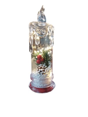 Vela Decorativa Natalina com LED – Iluminação Natal Segura, Realista e Charmosa para Decoração de Fim de Ano