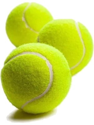 Bola de Tênis com 3 Unidades – Conjunto C/3PCS em Borracha e Feltro Resistente para Treino, Lazer e Brincadeiras com Pets