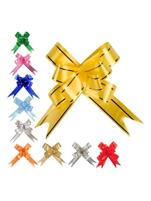 Laço Fácil 34cm com 10 Peças Decorativas para Presentes, Cestas e Festas – Prático, Rápido e Elegante