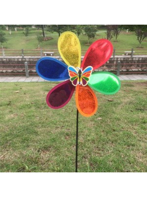 Cata-Vento Decorativo Grande GM Gold para Jardim, Varanda e Festa – Colorido, Resistente e de Fácil Montagem