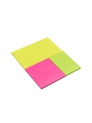 Nota Autoadesiva Win Paper com 3 Blocos Coloridos – 150 Folhas nos Tamanhos 12,8x7,5cm / 7,5x7,5cm / 7,5x5cm – Papéis Adesivos Neon Reposicionáveis