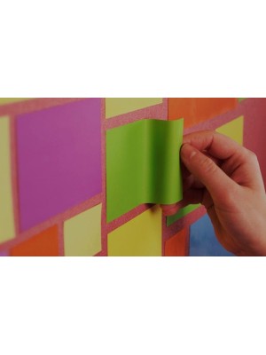 Nota Magnética WinPaper 10x7,5cm – Memo Sticker com 50 Folhas Reutilizável | Cola e Descola sem Danificar a Superfície | Ideal para Geladeira e Escrit