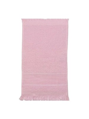 Toalha Social Slim Lisa 23x36cm 22g Rosa Bebe Secagem Rápida e Toque Suave para Mãos