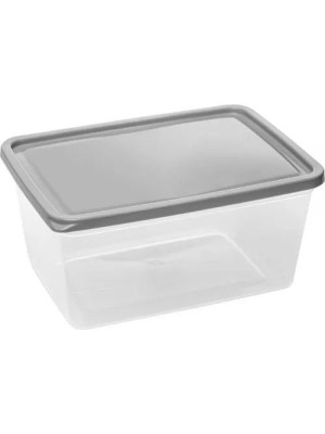 Organizador Retangular Slim 1,5L com Tampa – Pote Plástico Transparente, Ideal para Geladeira, Despensa, Freezer e Organização de Itens Domésticos