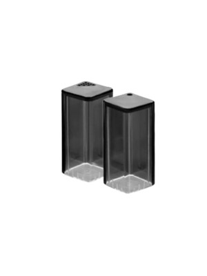 Kit Sal e Paliteiro com Tampa Branca – Conjunto Plástico Transparente para Mesa, Cozinha, Restaurantes e Lanchonetes, Fácil de Usar e Higienizar