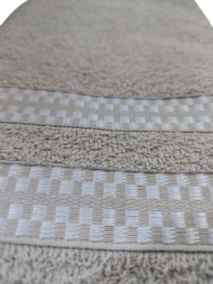 Toalha Banho Silver 130x60cm 230g Marrom Areia Macia, Absorvente e de Secagem Rápida