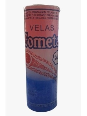 Vela Votiva Cometa 7 Dias 265g Rosa/Branco/Azul 50mm – Vela Espiritual para Amor, Paz, Proteção e Harmonia