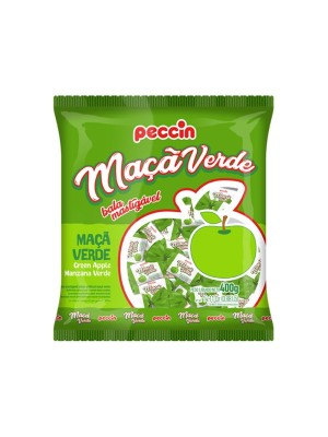Bala mastigável sabor de maçã verde 400G