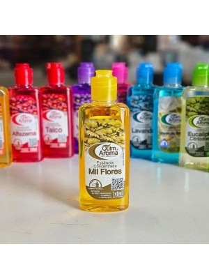 Essência Concentrada Mil Flores 140ml Quim Aroma – Fragrância Floral Intensa para Aromatizar Ambientes, Limpeza Perfumada e Artesanato