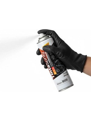 Tinta Spray 400ml Alta Temperatura Alumínio Mundial Prime para Motor, Escapamento, Churrasqueira e Peças Metálicas