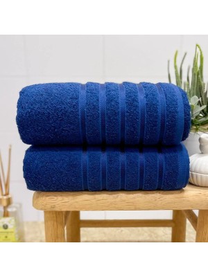 Toalha de Rosto Felpuda Comfort Azul 45x75cm Alta Absorção Toque Macio para Banheiro e Lavabo