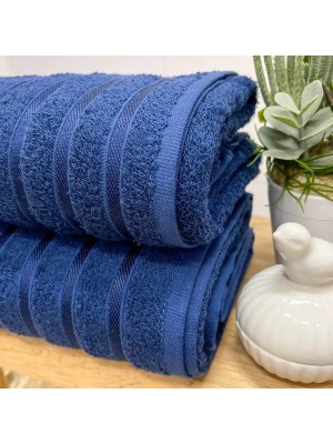 Toalha de Banho Felpuda Comfort Azul 70x140cm Alta Absorção Toque Macio Conforto para Uso Diário