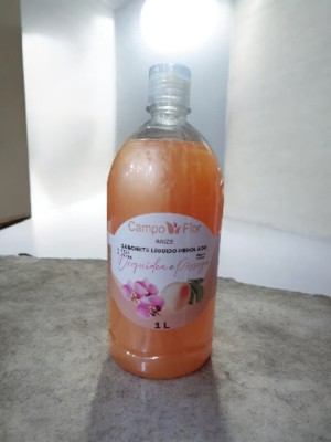 Sabonete Líquido Orquídea e Pêssego 1L – Limpeza Suave para Mãos e Corpo com Aroma Floral Frutado