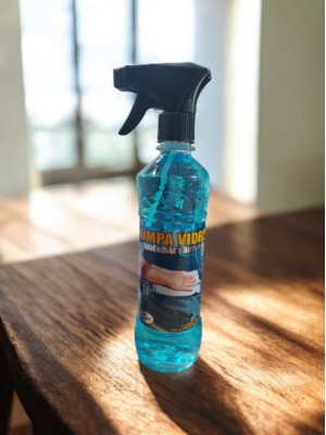 Limpa Vidros 500ml Spray para Vidros, Espelhos e Superfícies de Vidro com Secagem Rápida