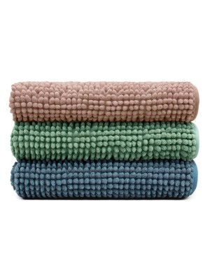 Tapete Popcorn Antiderrapante Sortido 40x60cm Super Absorvente para Banheiro, Cozinha e Lavabo