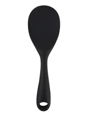 Colher para Arroz de Silicone 23x7cm Resistente ao Calor Antiaderente Ideal para Panelas Antiaderentes e Uso Diário