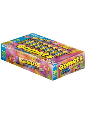 GOMETS GOMA TUBO FRUTAS 960G CX C/30 UN.