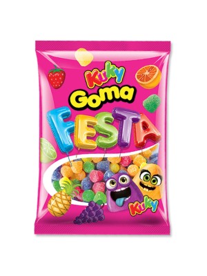 BALA DE GOMA FESTA 150G UN. KUKY