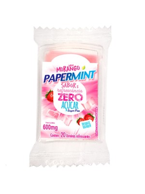 PAPERMINT MORANGO 600MG UN.