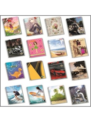 CADERNETA FLEXIVEL 48FLS 1/8 ESPIRAL