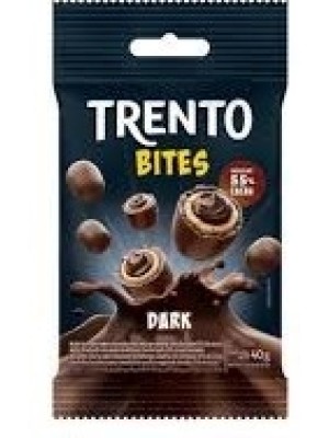WAFER TRENTO BITES DARK 40G UN.