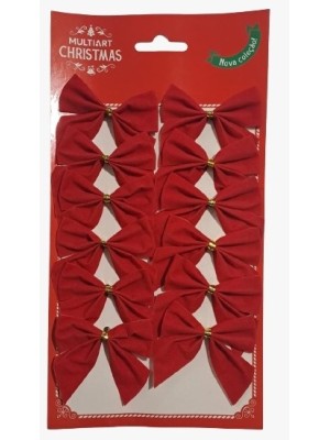 LACO DE NATAL C/12PCS UN. MULTIART