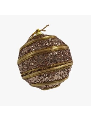 BOLA 8CM DE NATAL GLITTER UN. MULTIART