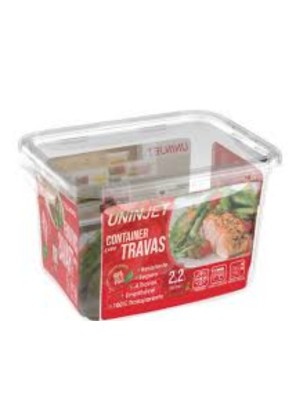 CONTAINER C/ TRAVA 2200ML UN.